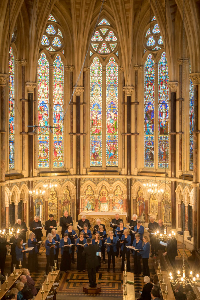 Oxford Pro Musica Singers performing in Exeter College Chapel, Oxford, 2023