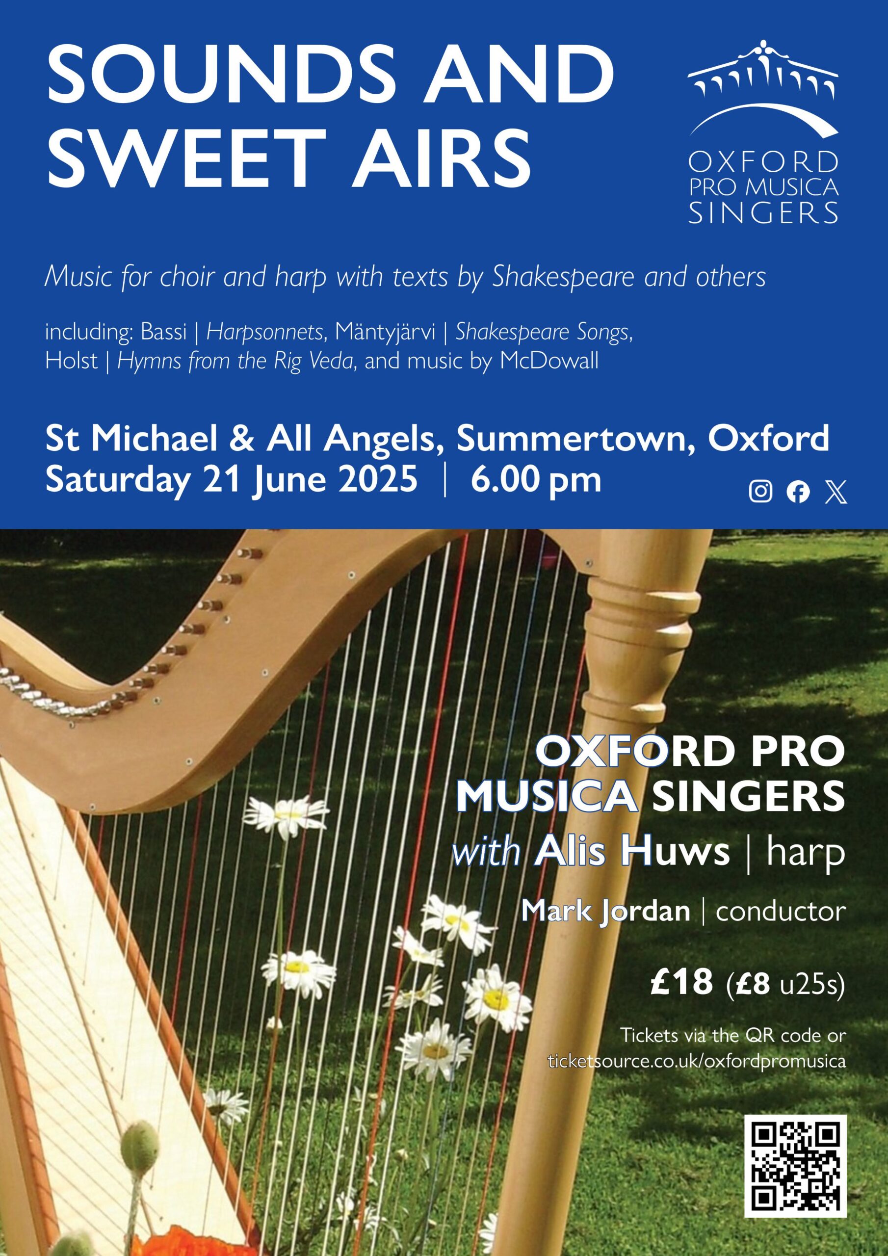 Sounds and Sweet Airs - concert poster - 21 June 2025 6pm